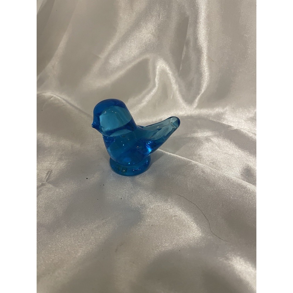 Small bluebird of happiness figurine vintage Happy Little Bluebird 2" tall